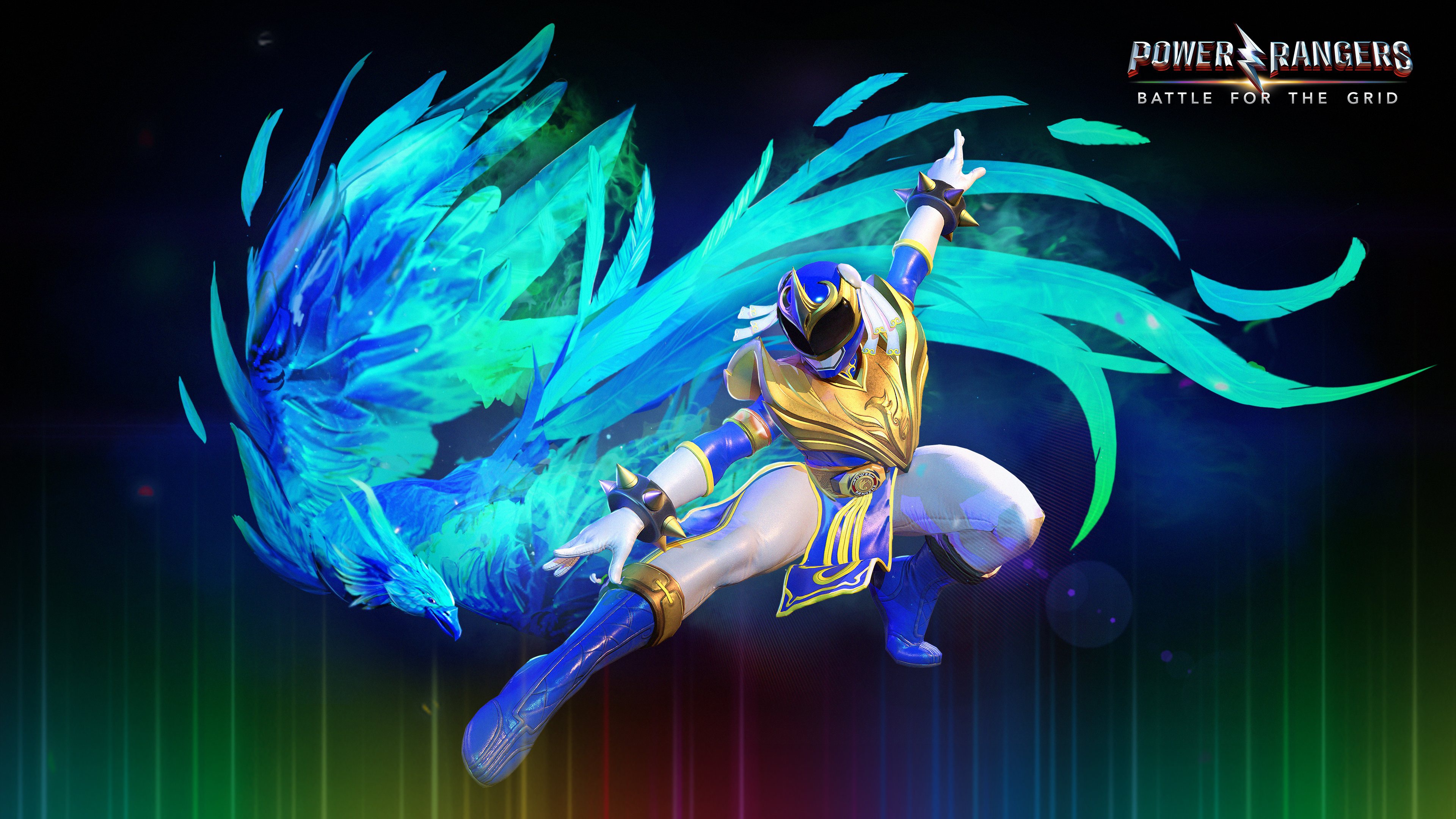 Wallpaper game, phoenix, blue, power, warriors, Chun Li, Power Rangers,  Power Rangers: Legacy Wars for mobile and desktop, section игры, resolution  3840x2160 - download