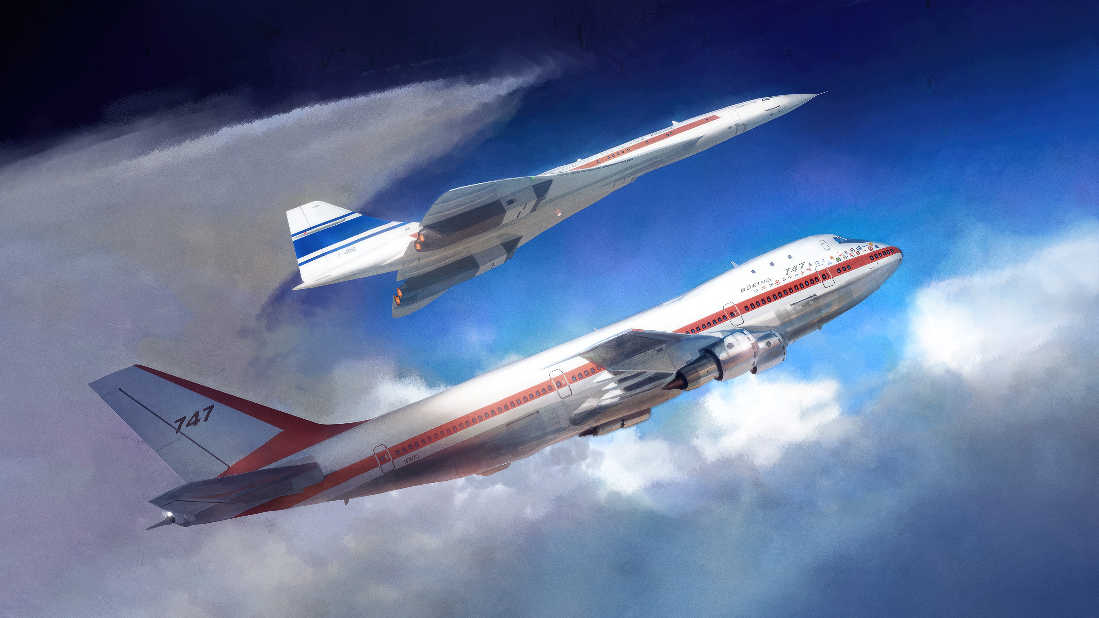 Frederic Beniada Concorde 写真集　飛行機 Concorde in flight, 1976 - Stock Image - C028/4083 - Science