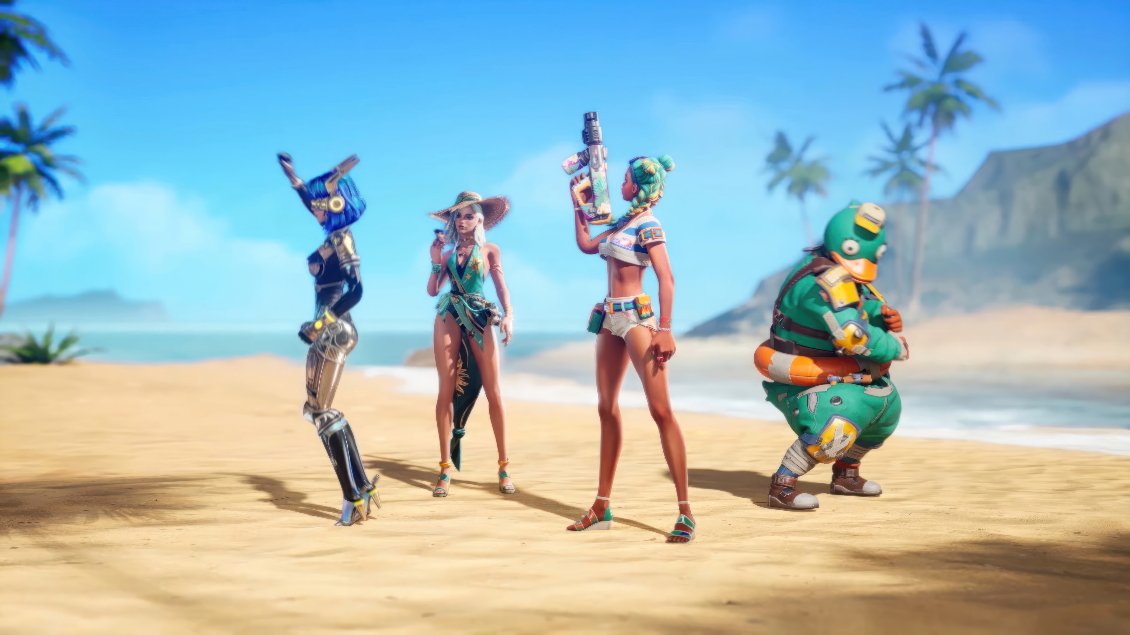 Download wallpaper Maggie, Summer, Video Game, Farlight 84, Lucinda, Heads,  section games in resolution 3840x2160