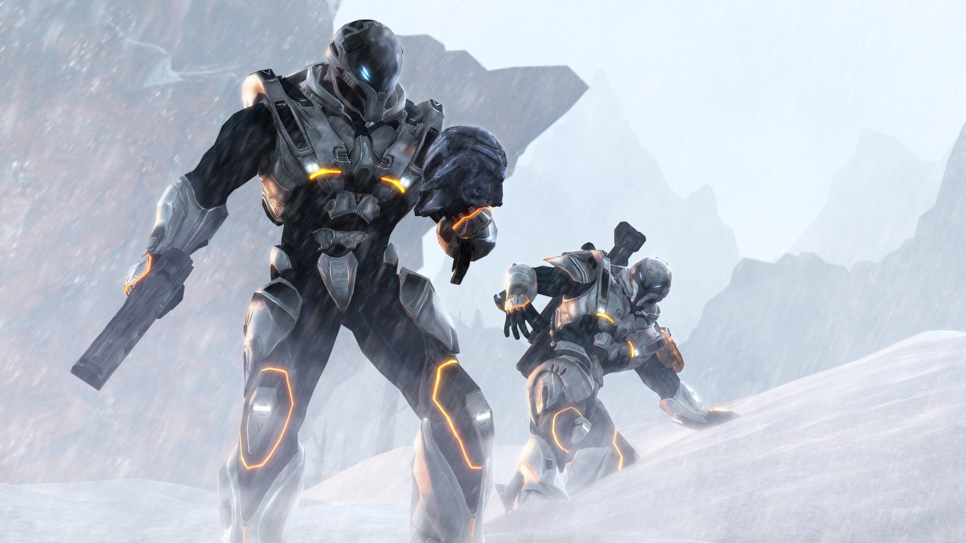 Download wallpaper section 8, armor, cold, warior, section games in  resolution 3840x2160