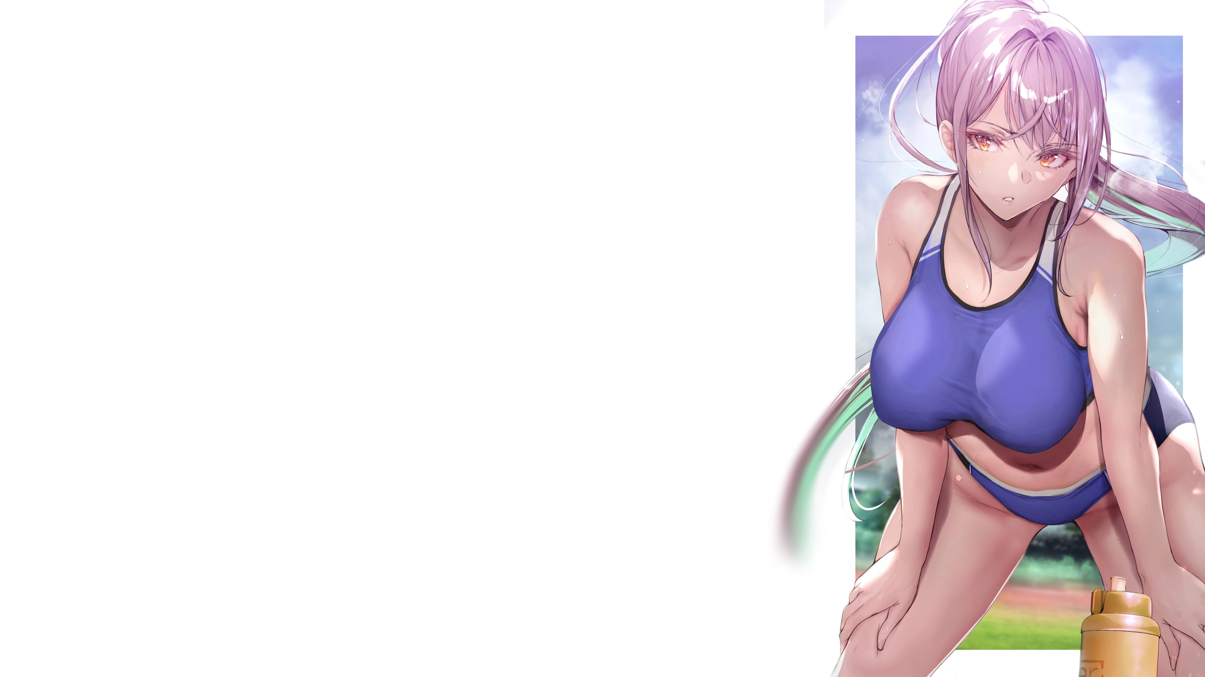 Download wallpaper girl, hot, sexy, boobs, anime, chocolate, breasts, big  boobs, section seinen in resolution 3840x2160