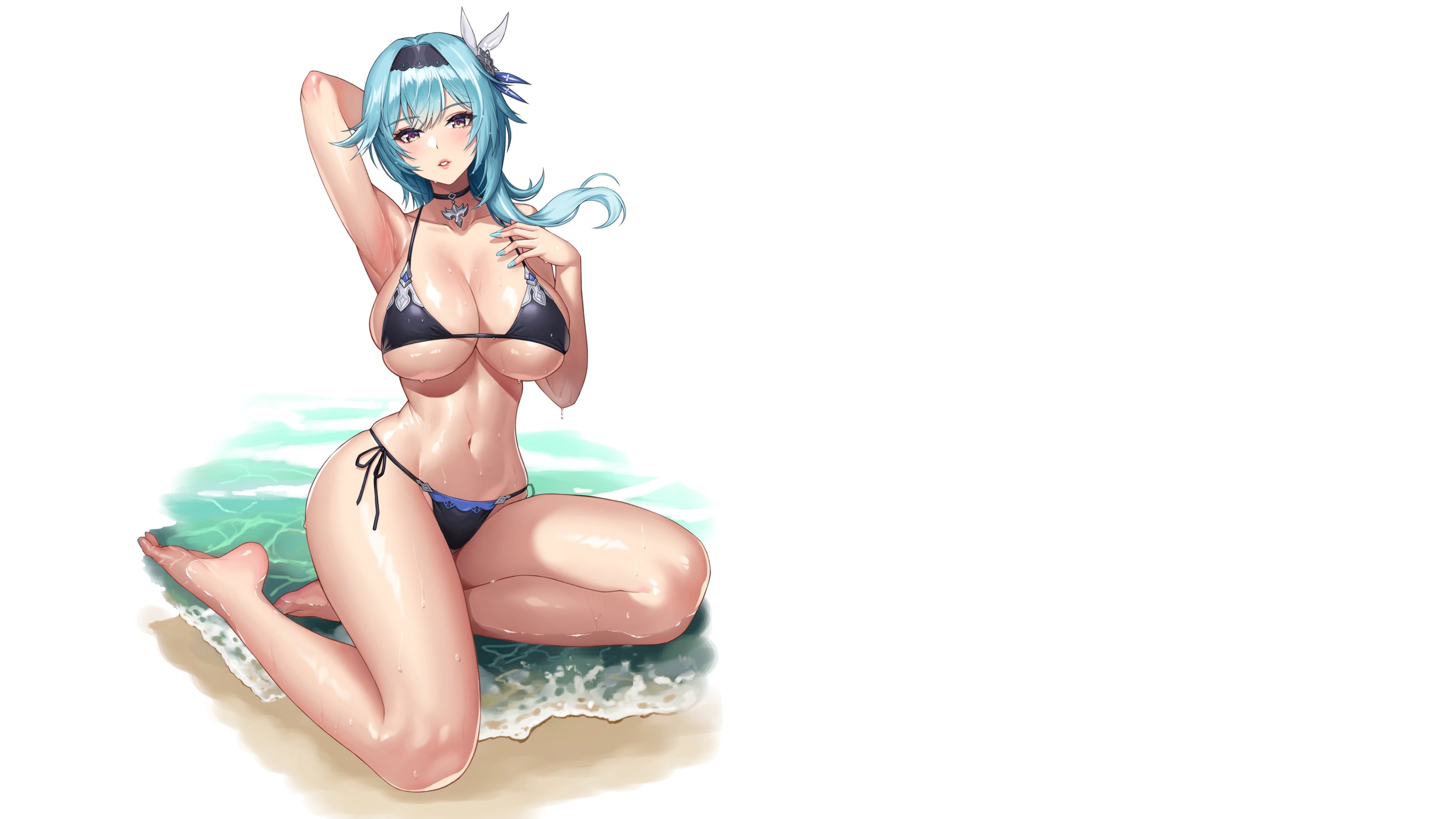 Download wallpaper girl, hot, sexy, boobs, anime, big boobs, babe, oppai,  section shonen in resolution 3840x2160