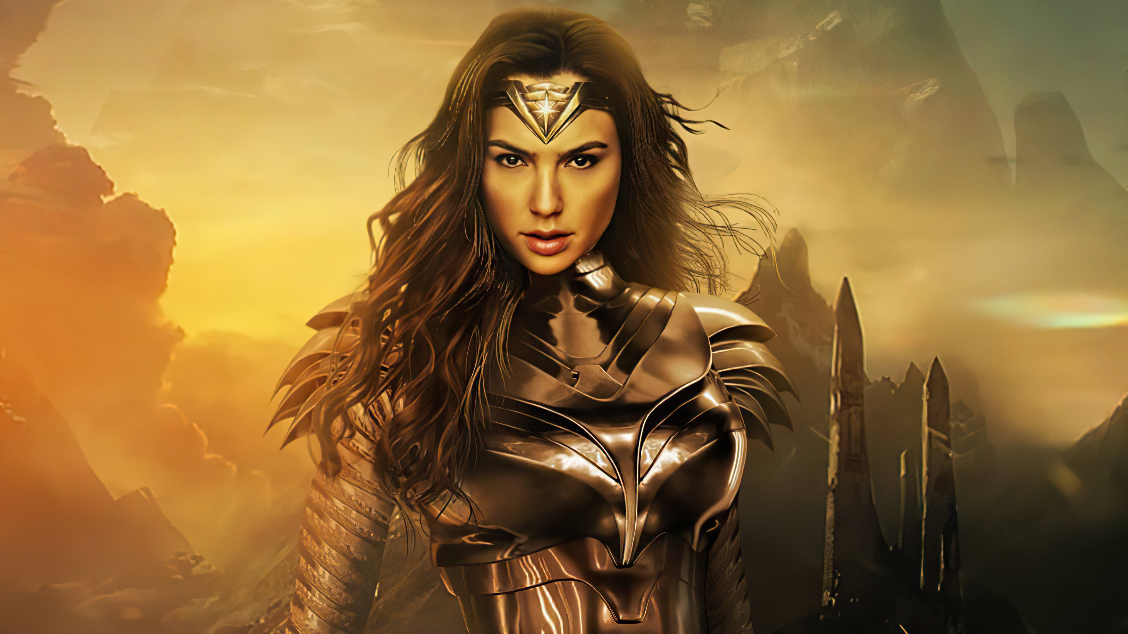 Wallpaper look, fiction, hero, costume, Wonder Woman, Gal Gadot, Wonder  woman for mobile and desktop, section фильмы, resolution 3840x2160 -  download