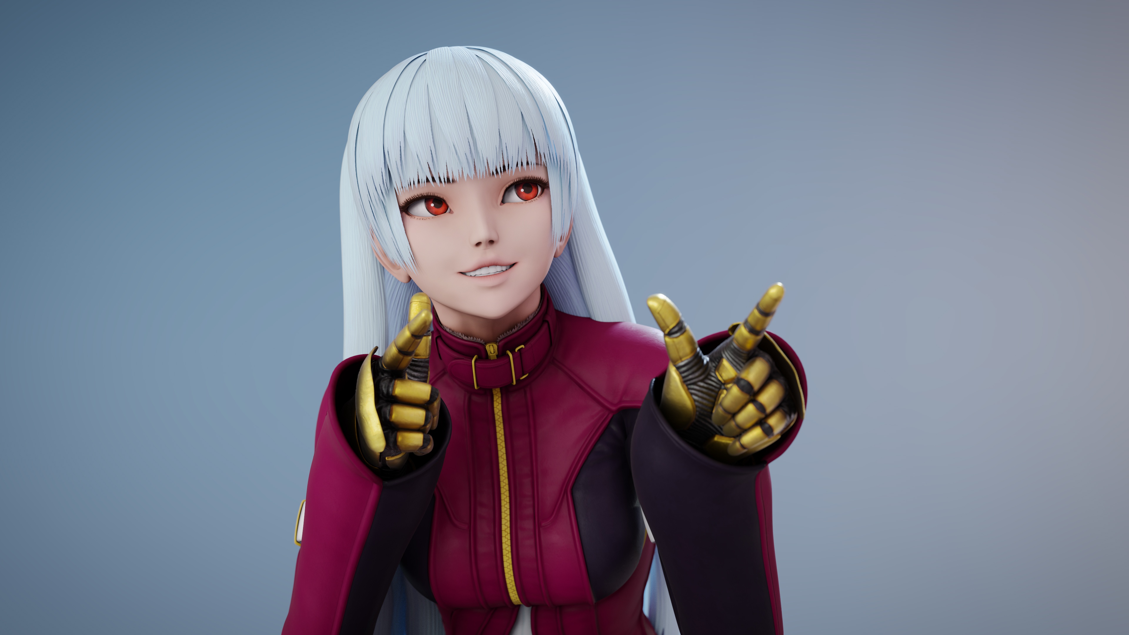 Download wallpaper girl, smile, beauty, gloves, King of Fighters, Kula  Diamond, Me, section games in resolution 3840x2160