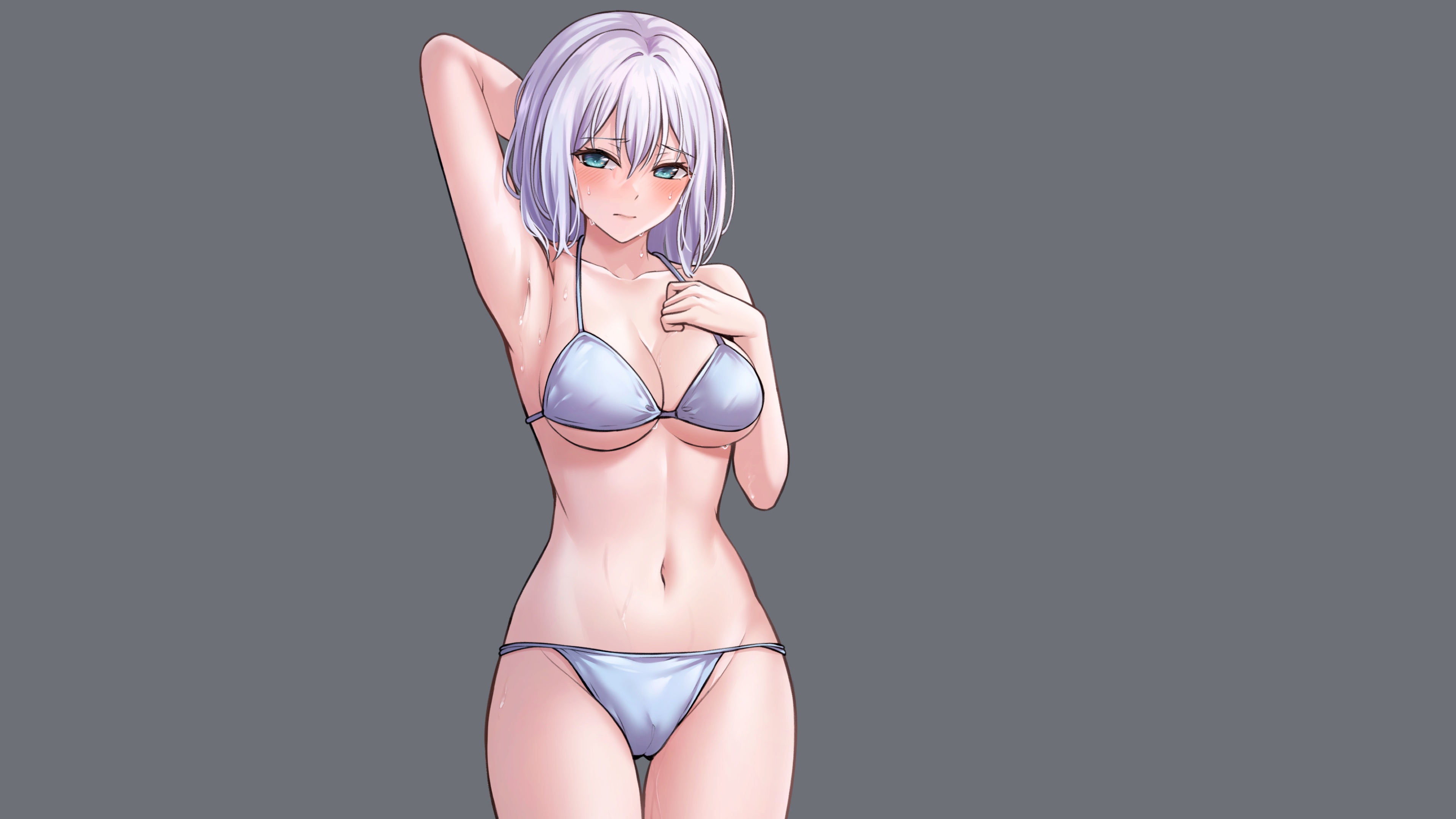 Download wallpaper kawaii, girl, hot, sexy, bra, panties, anime, pretty,  section seinen in resolution 3840x2160