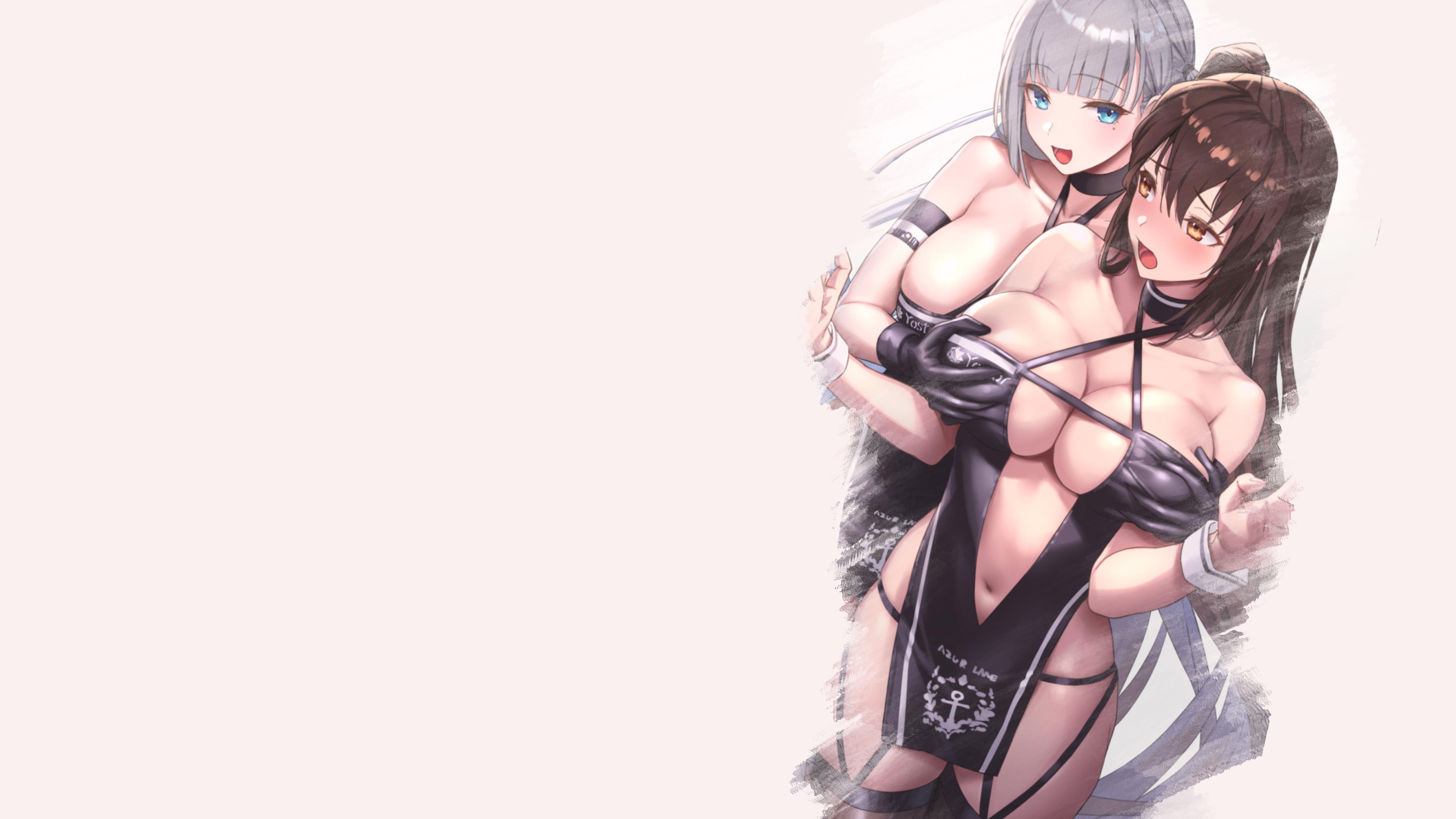 Wallpaper girl, hot, sexy, boobs, anime, pretty, big boobs, babe for mobile  and desktop, section арт, resolution 3840x2160 - download