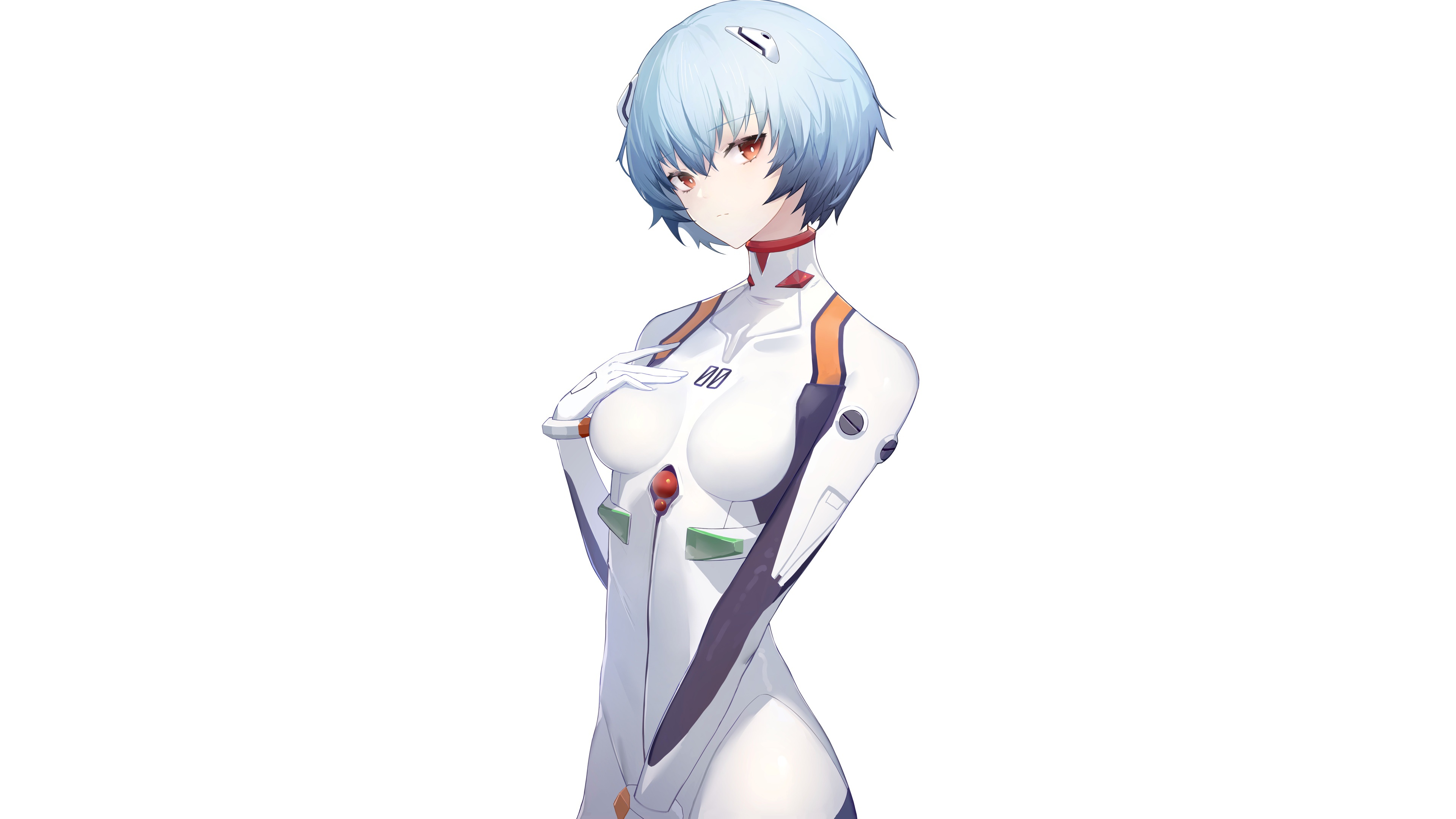 Wallpaper kawaii, girl, sexy, evangelion, ayanami Rei, anime, pretty, cute  for mobile and desktop, section сэйнэн, resolution 3840x2160 - download