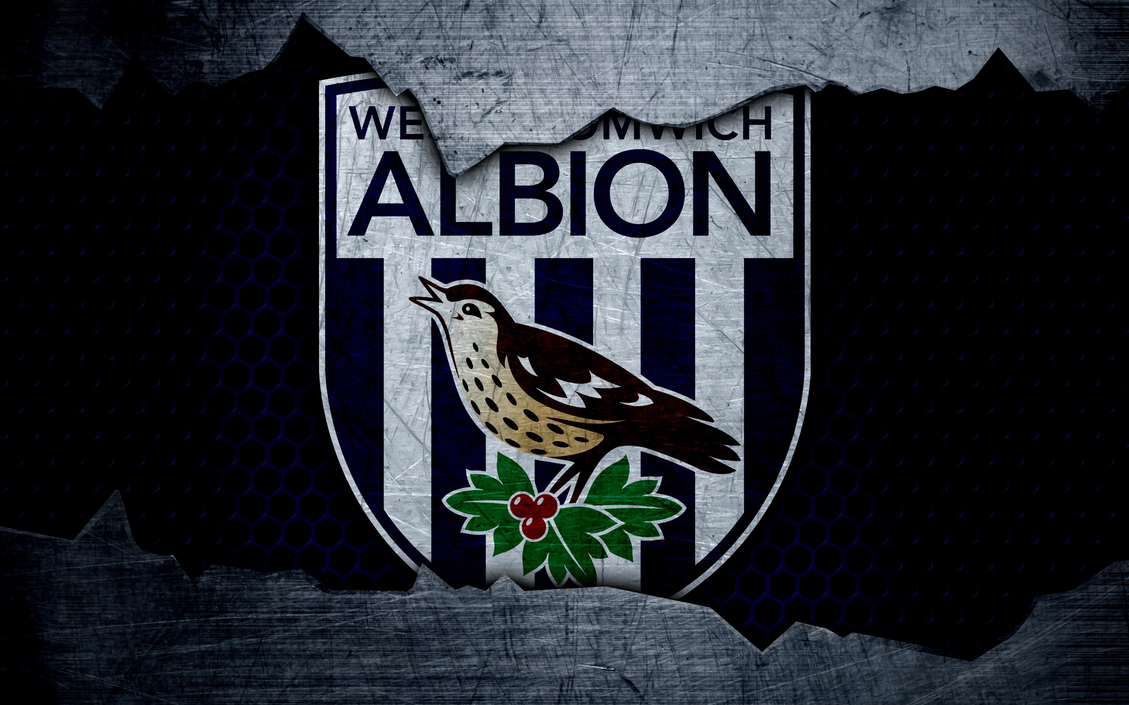 Wallpaper wallpaper, sport, logo, football, West Bromwich Albion for mobile  and desktop, section спорт, resolution 3840x2400 - download