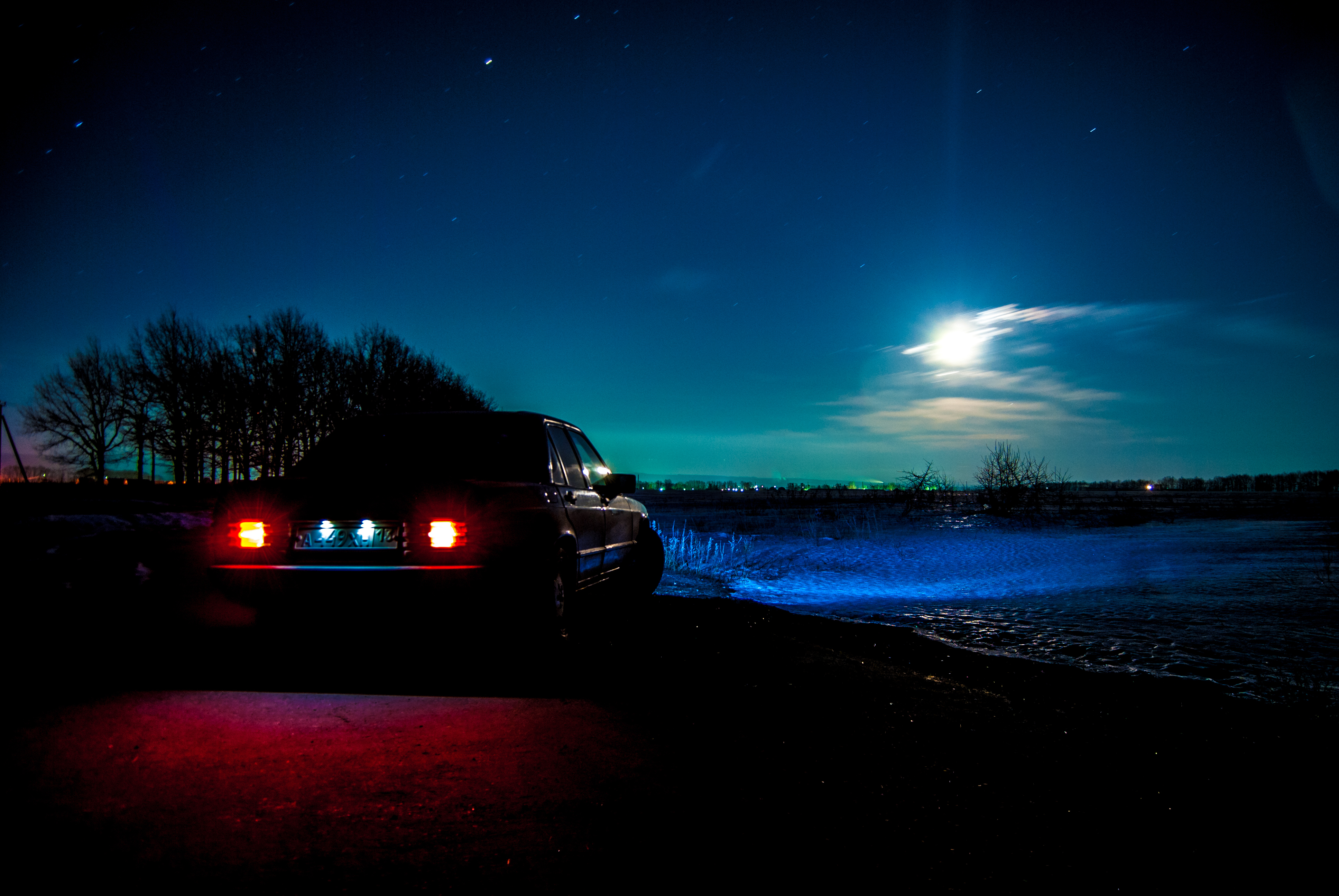 Mercedes Night Drive