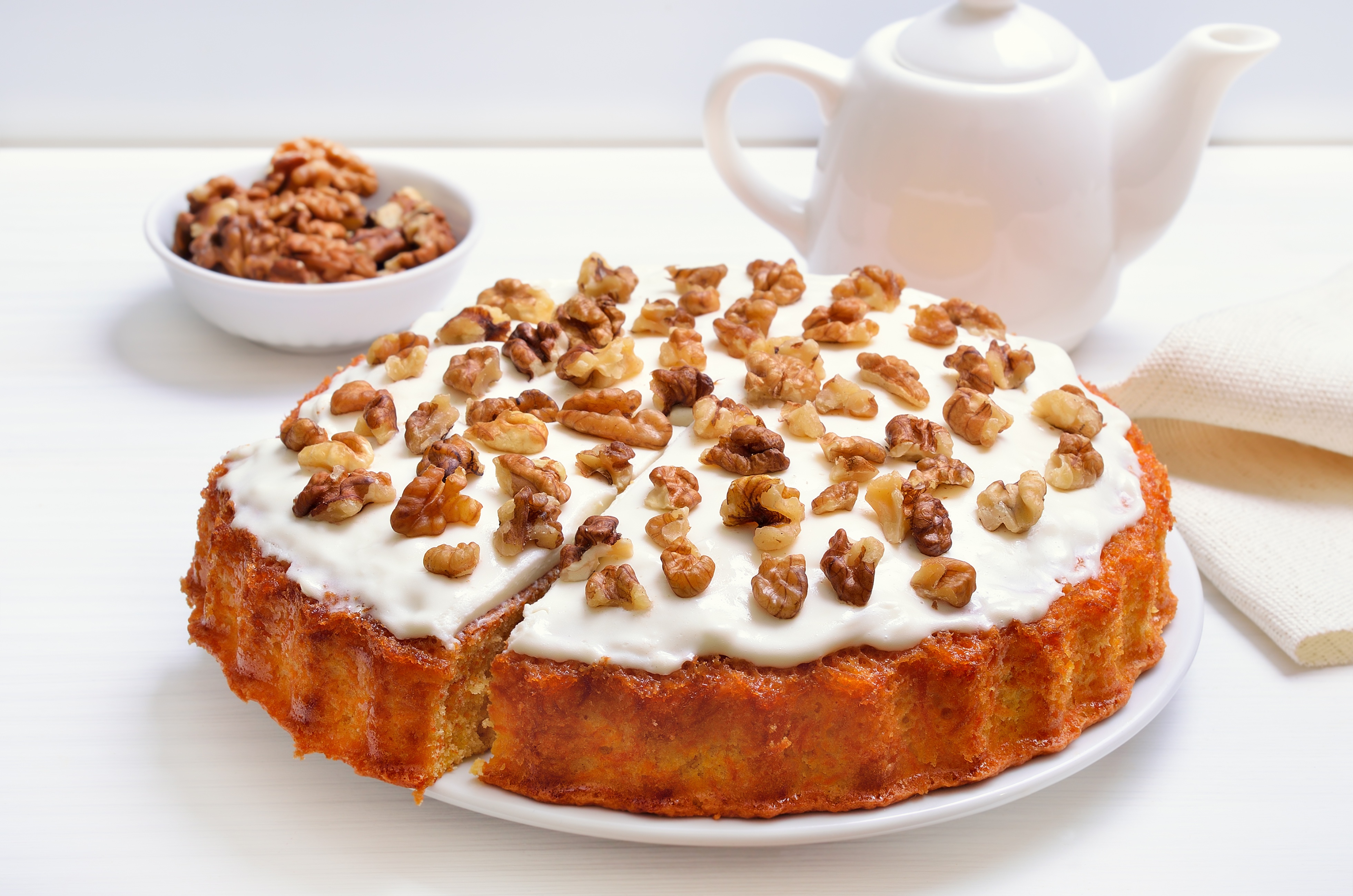 Apple Walnut Caramel Cake