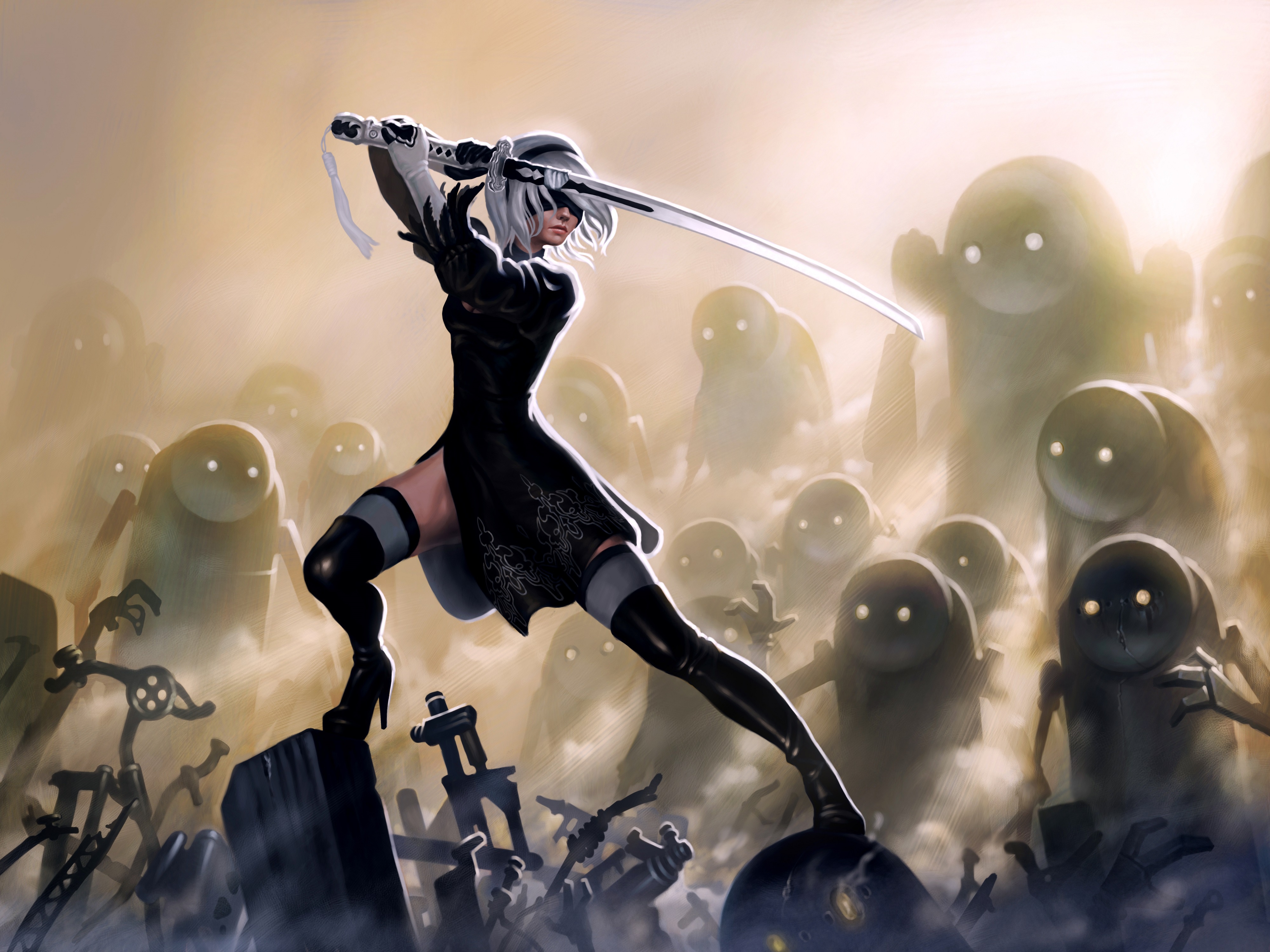 Automata wallpapers. 2b NIER. Робот 2b из NIER: Automata. NIER Automata 2b аниме. NIER Automata Art обои.