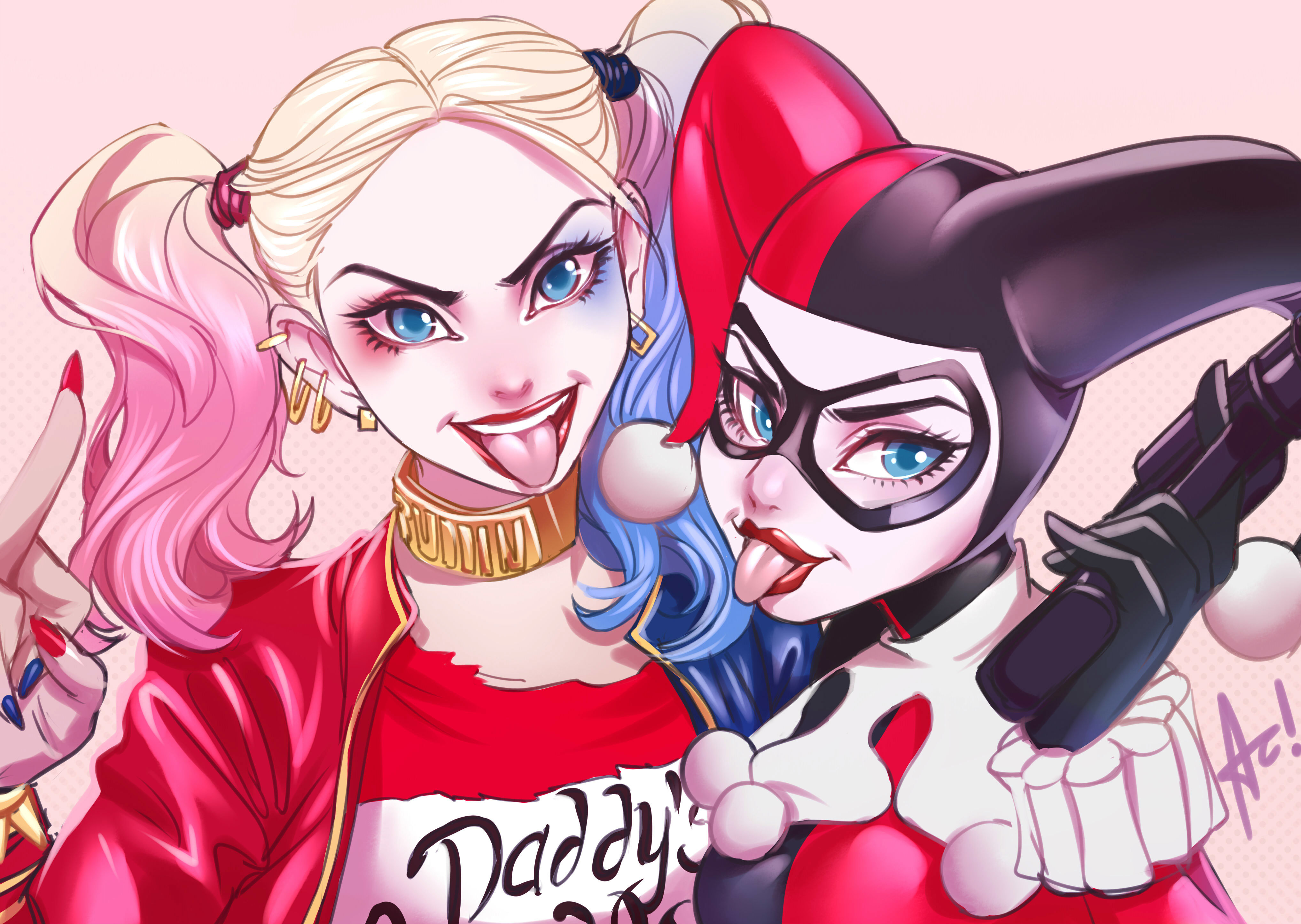 Wallpaper Girl, Art, Harley Quinn, DC Comics, Harley Quinn for mobile and  desktop, section фантастика, resolution 4070x2890 - download