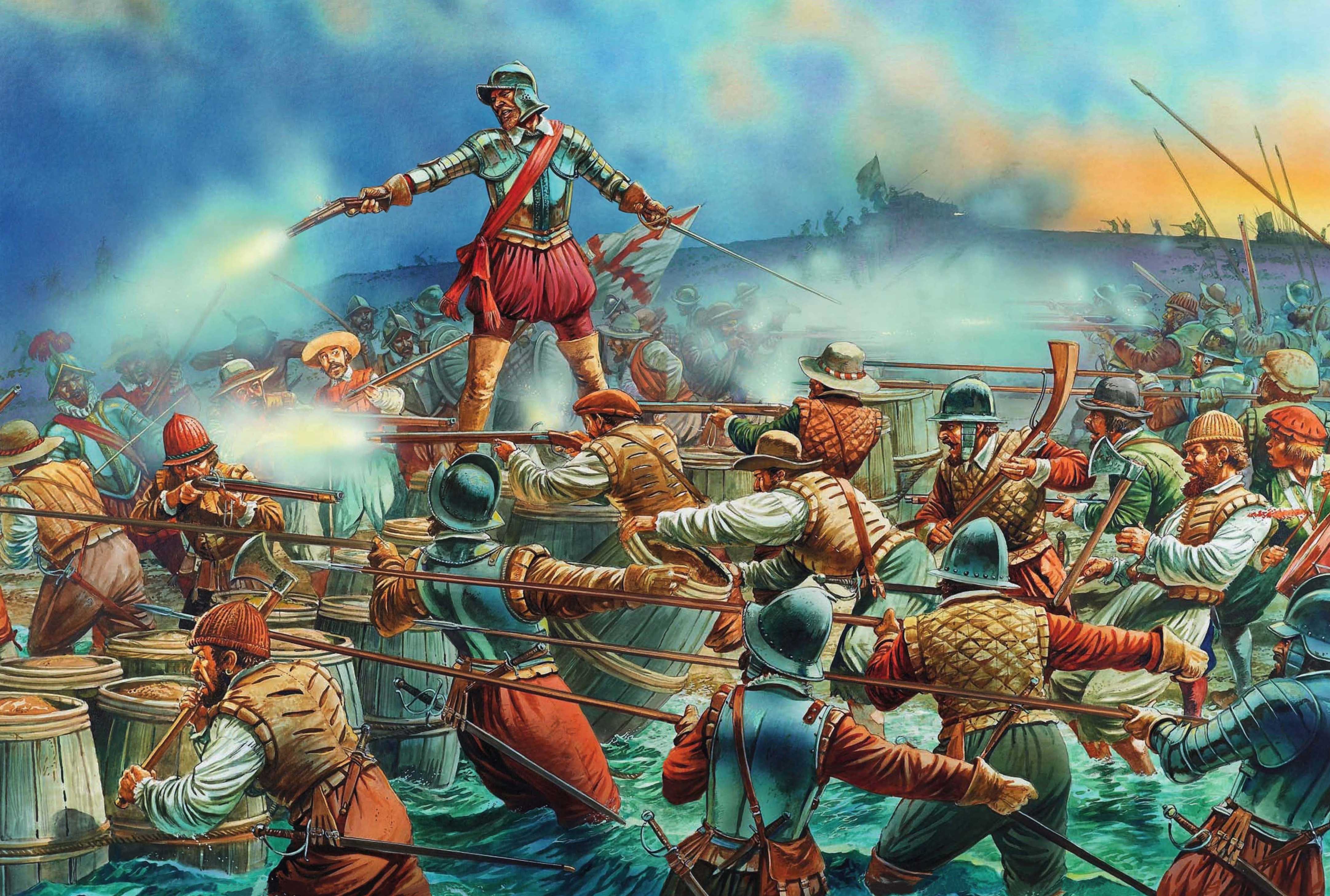 Величайшие битвы страны. Фрэнсис Дрейк пират. Питер Деннис пираты. Терция испанская пехота. Испанские Конкистадоры против самураев.