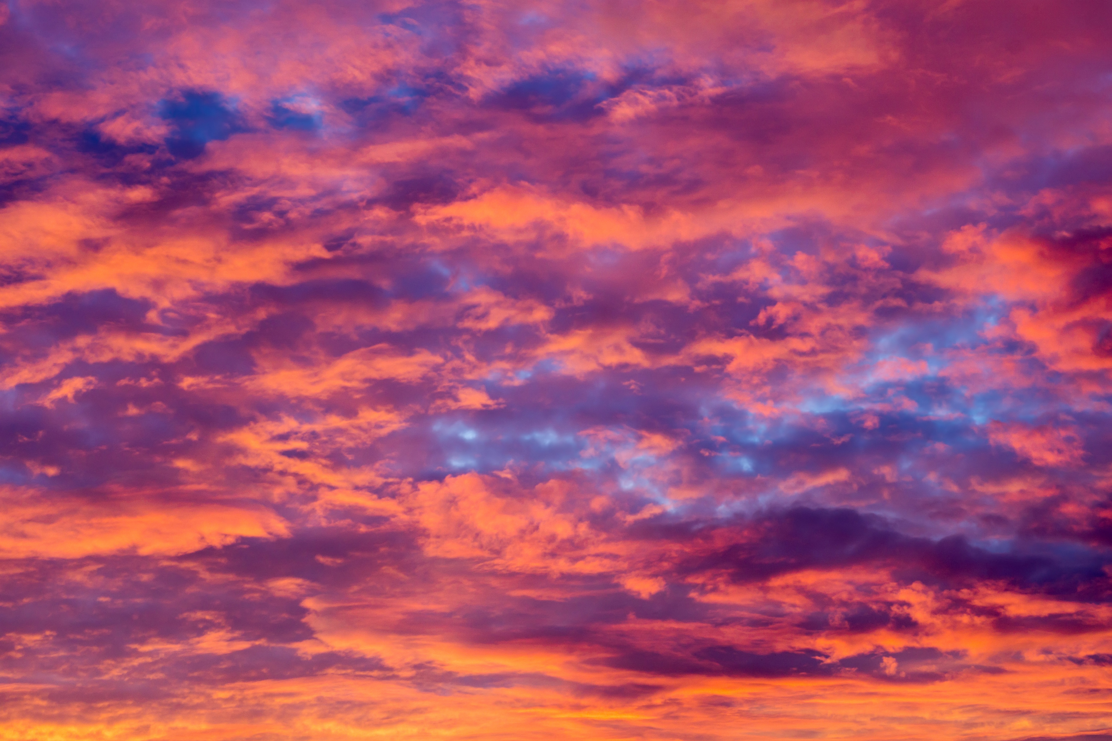 Wallpaper the sky, clouds, sunset, background, pink, colorful, sky, sunset  for mobile and desktop, section абстракции, resolution 4500x3000 - download