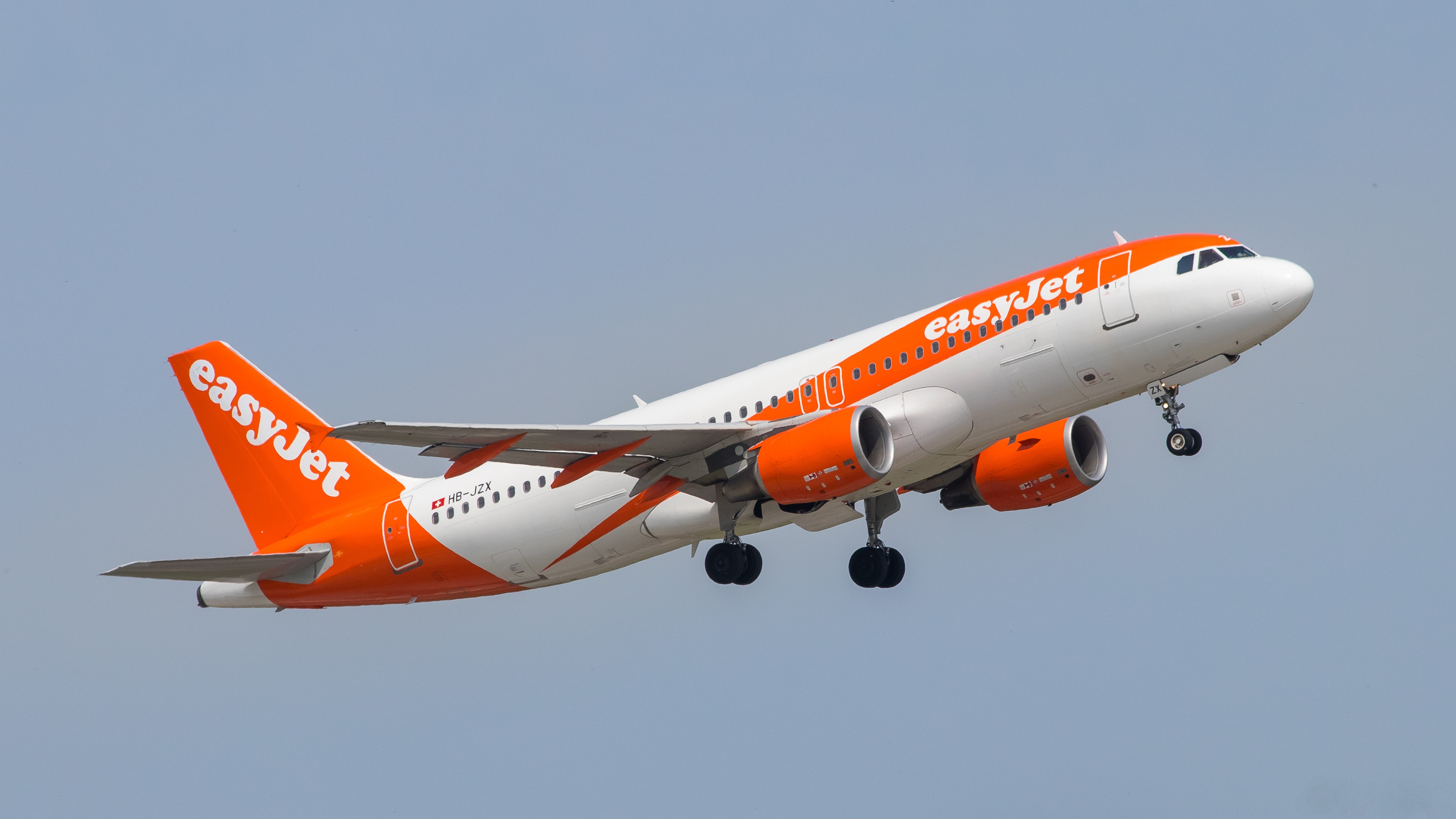 Wallpaper Airbus, A320-214, EasyJet Switzerland for mobile and 