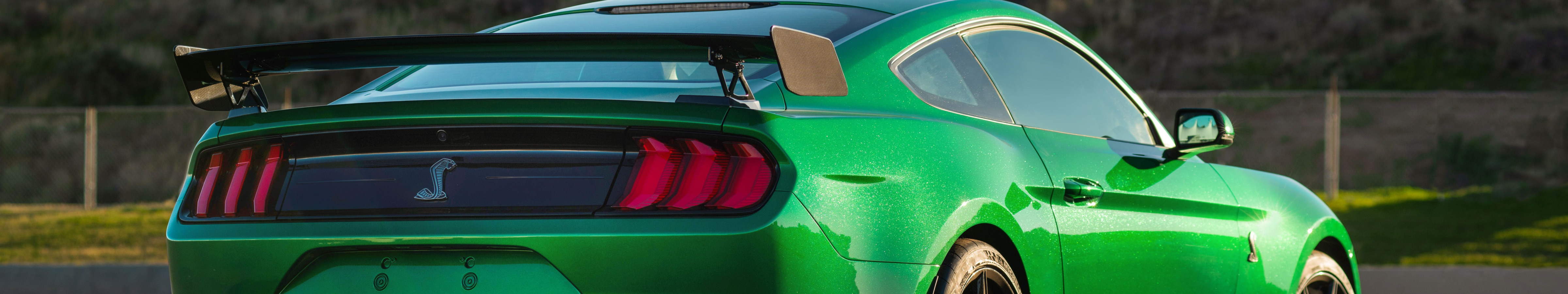 Download wallpaper Mustang, Ford, Shelby, GT500, rear view, 2020, Green ...