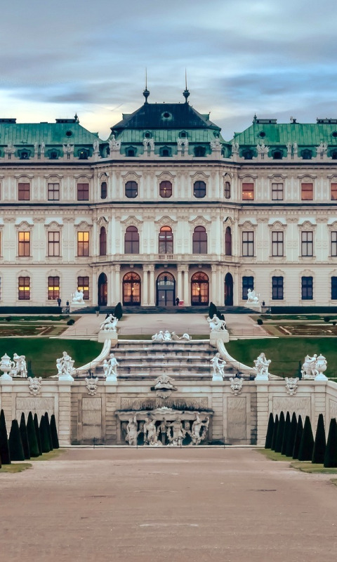 Вена дворцы фото Download wallpaper Austria, Belvedere, Vienna, the Palace complex, Belvedere, se