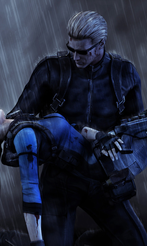  Tomorrow sunny 24X36 INCH / Game Resident Evil 5 Biohazard 5  fanart Albert Wesker Jill Valentine rain : Everything Else