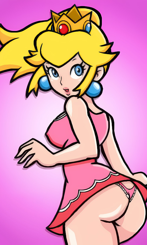 Princess Peach ~ booty! thong! panties!! =) 