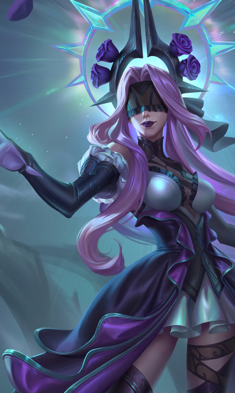 Download Wallpaper Art League Of Legends Skin Lol Syndra Withered Rose Section Games In