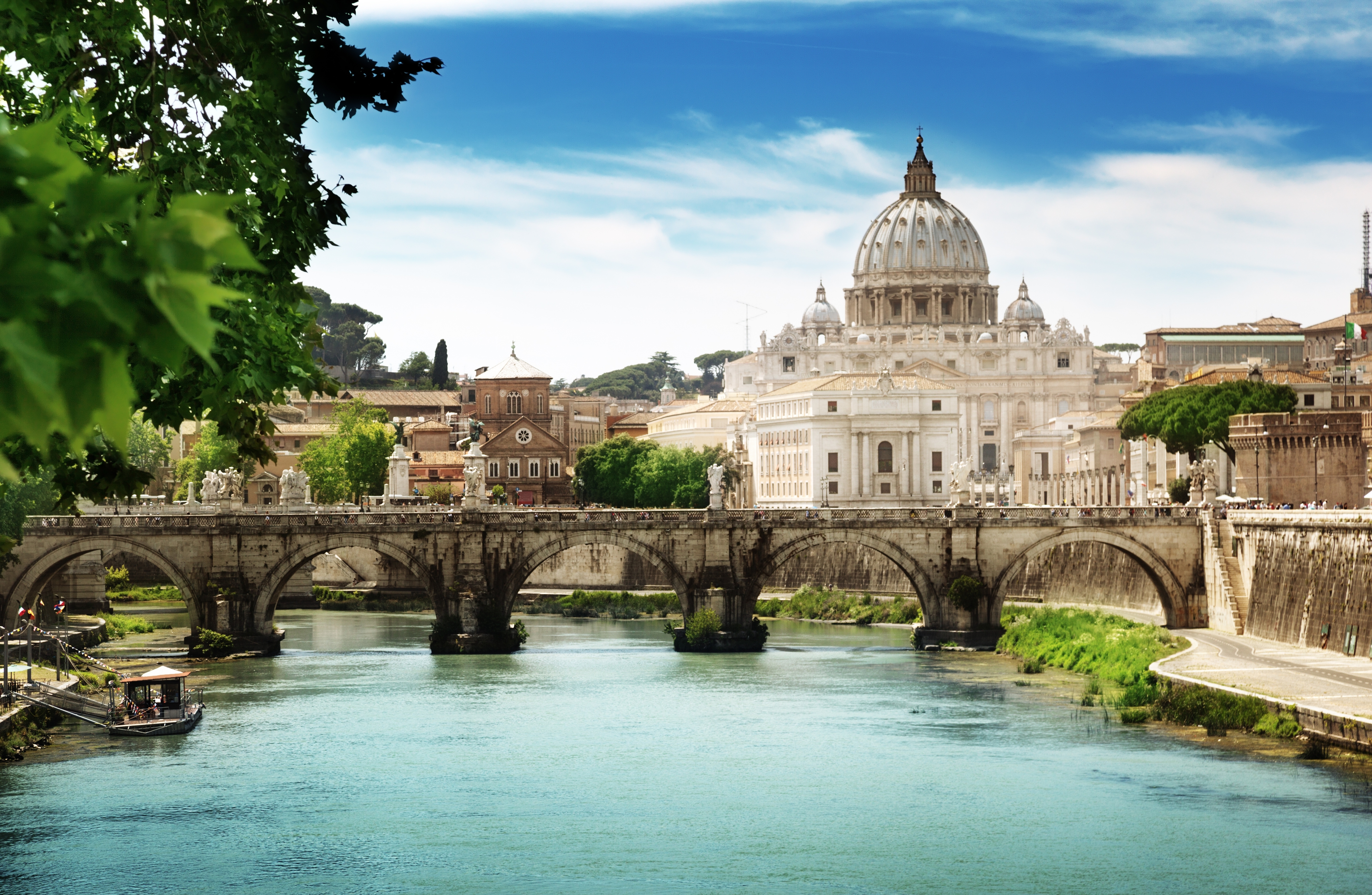 Обои на стол италия. Ватикан река Тибр. Рим столица Италии.