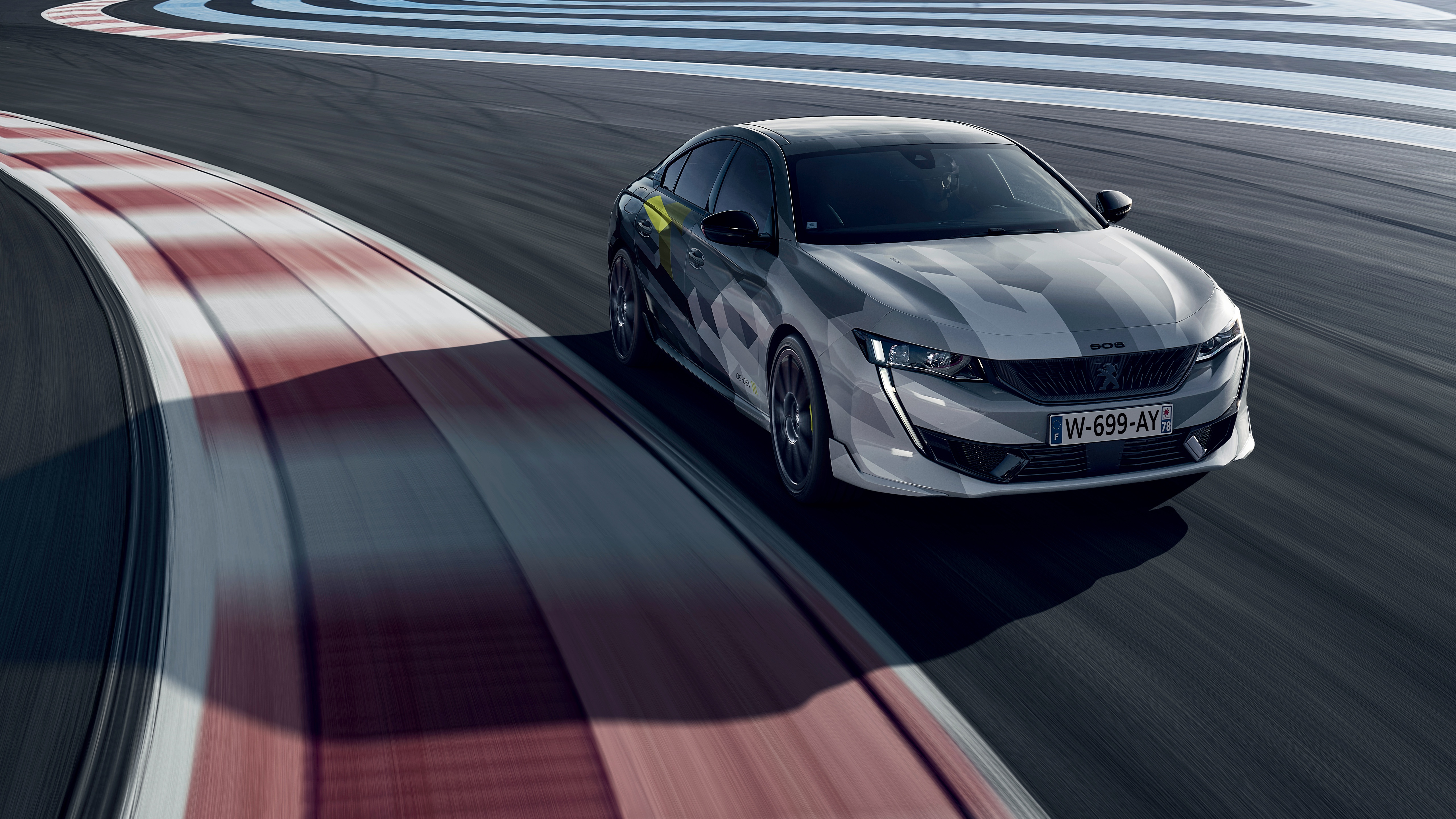 Download wallpaper machine, movement, Peugeot, track, Peugeot 508