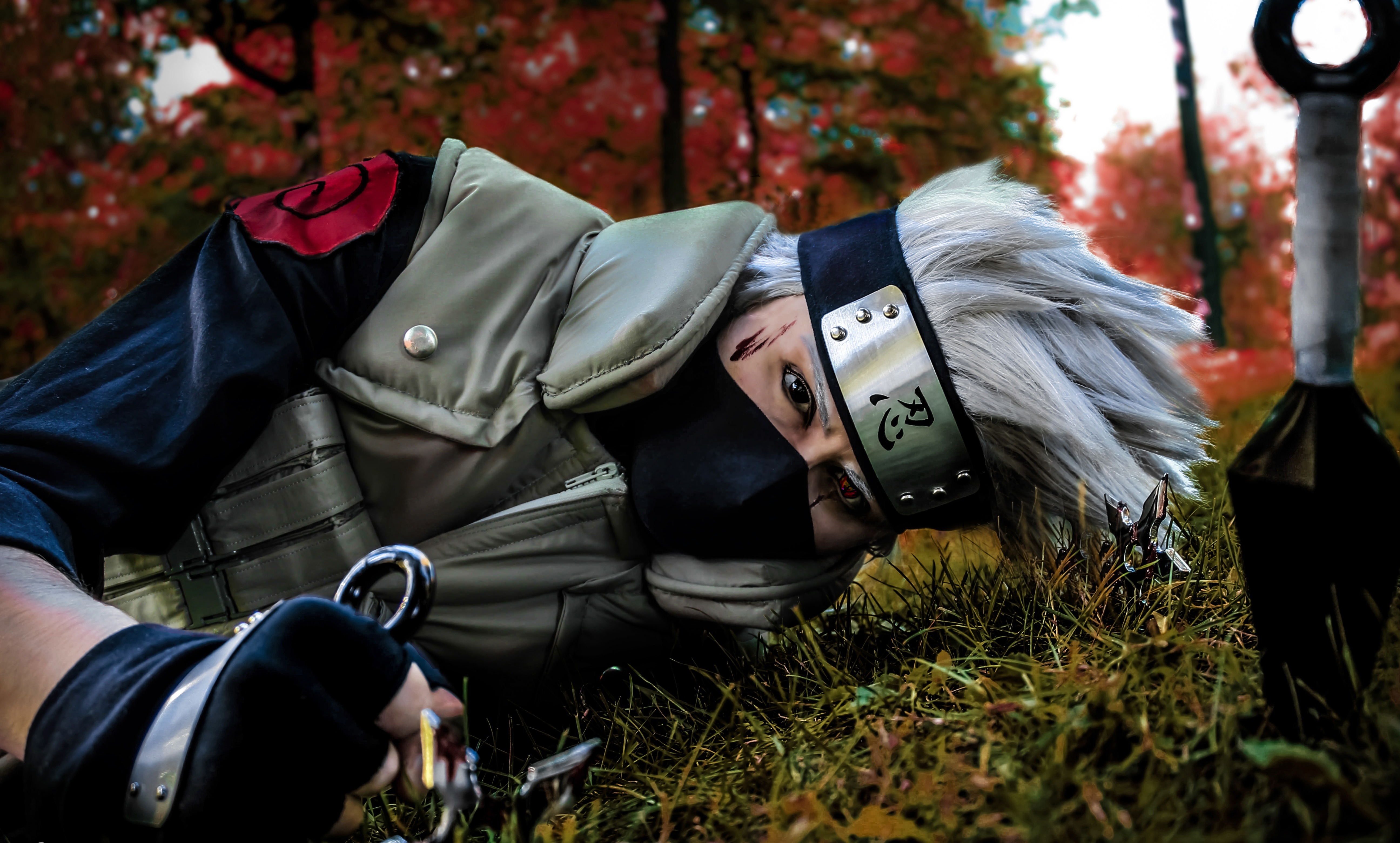 Wallpaper naruto cosplay shinobi Hatake Kakashi for mobile and