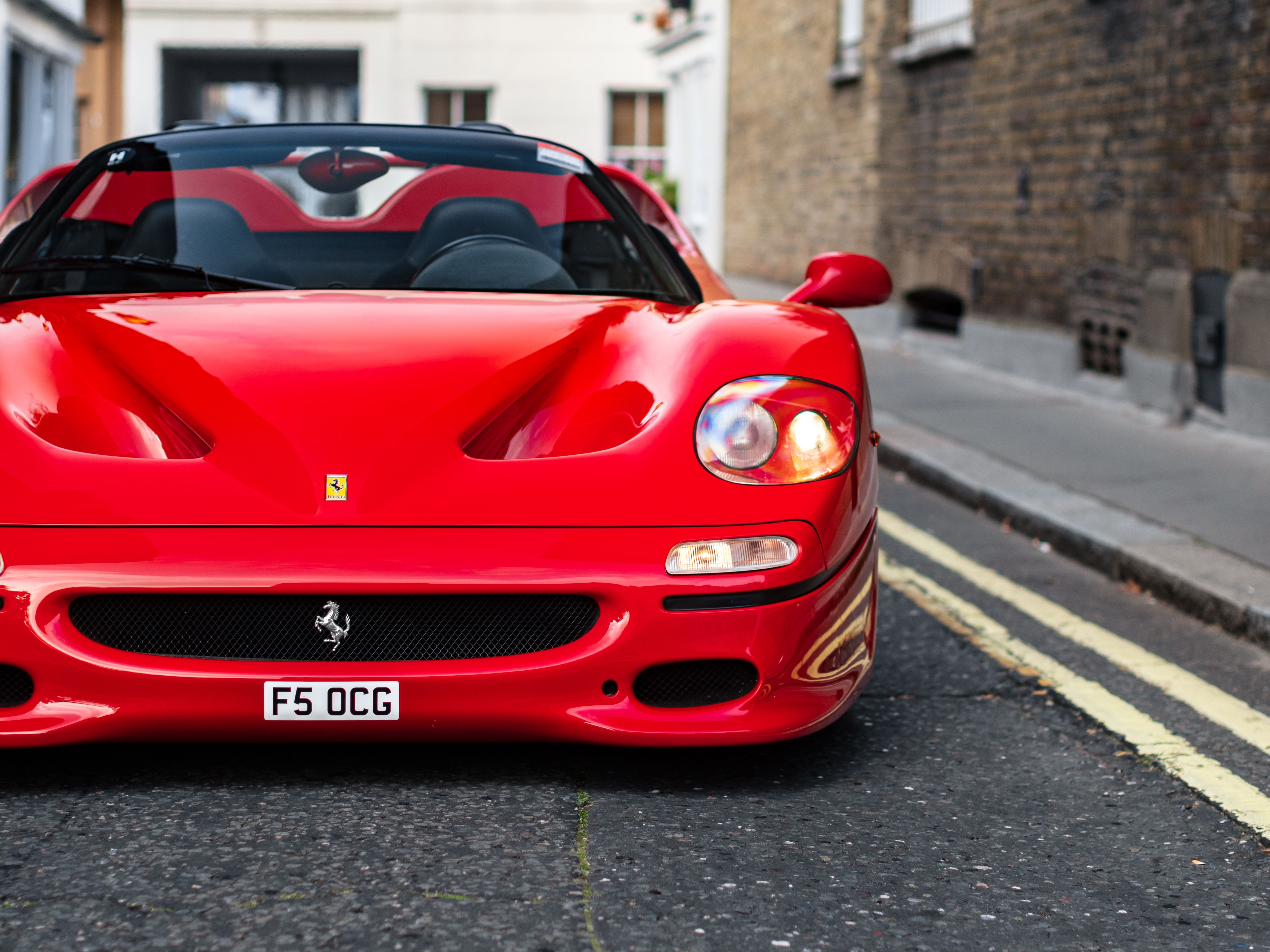 Wallpaper Ferrari, close-up, F50, front view, Ferrari F50 for 
