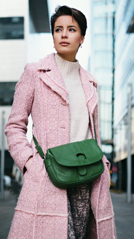 Download wallpaper model, handbag, coat, Sergey Fat, Sergey Zhirnov ...