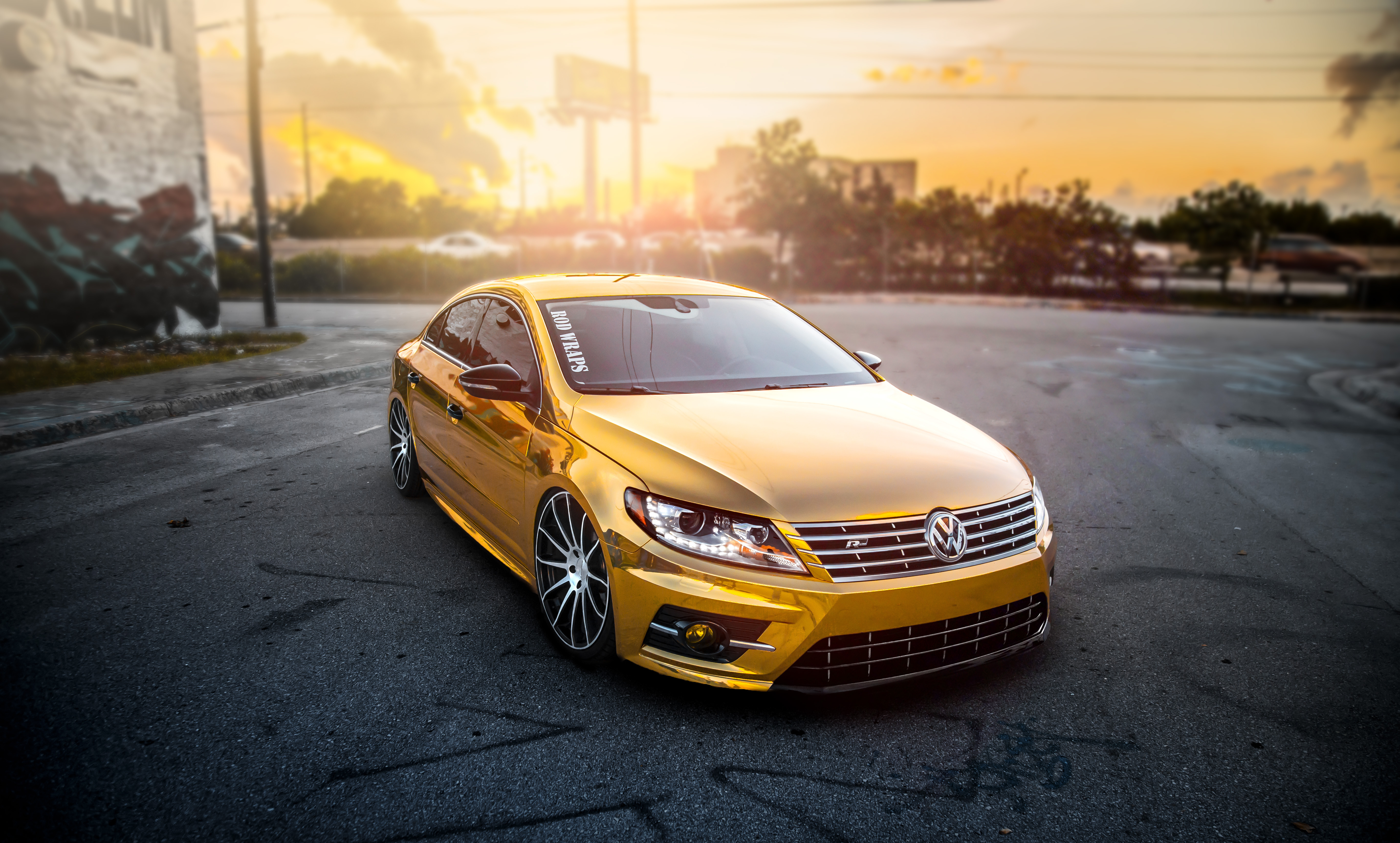 Wallpaper volkswagen, gold, gold, tuning, Volkswagen, passat, Passat for  mobile and desktop, section volkswagen, resolution 5472x3293 - download