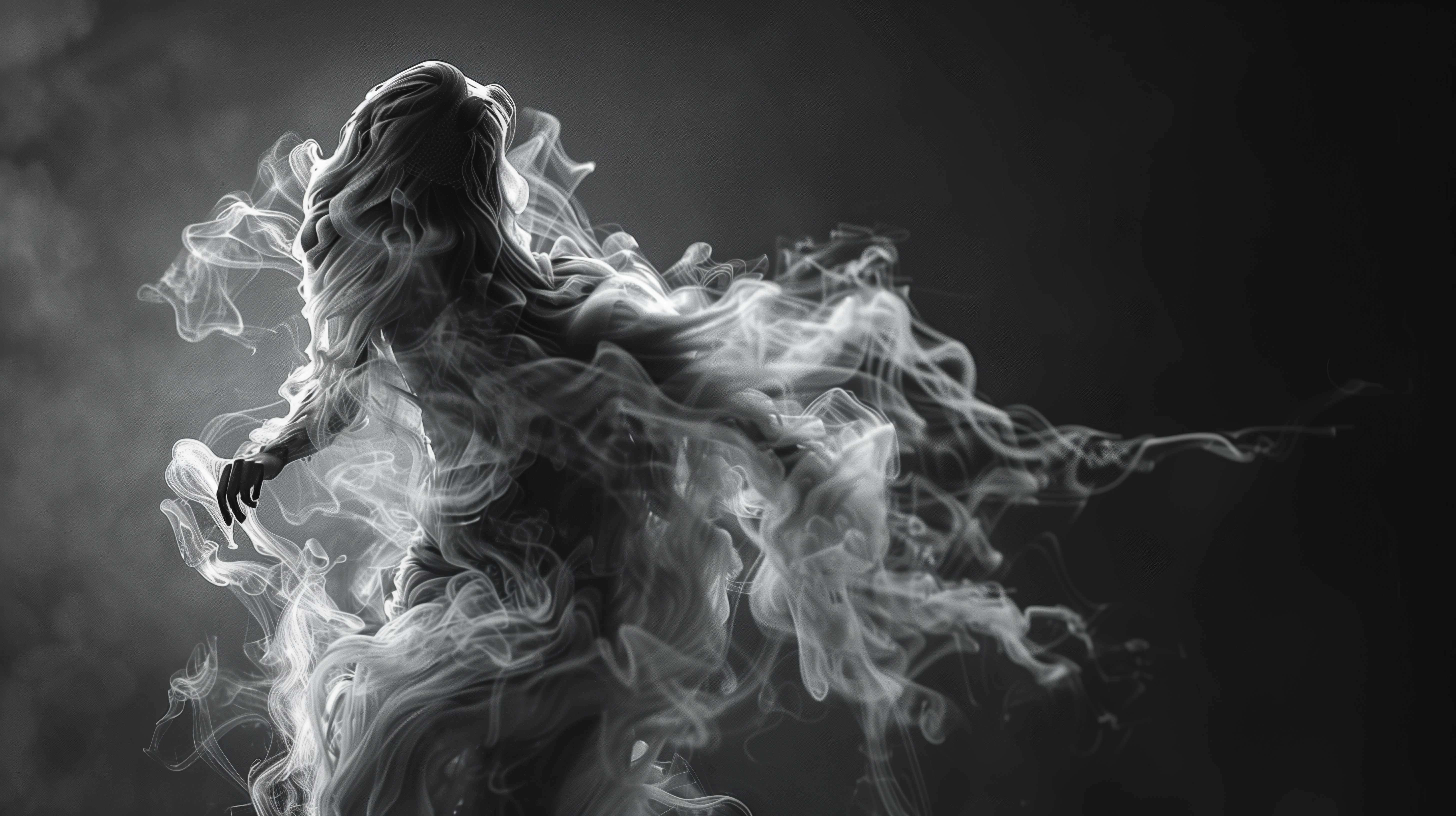 Black and White Abstract - 