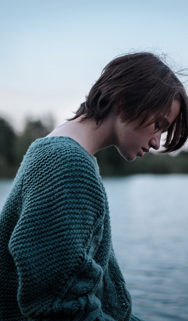 Download wallpaper profile, sweater, Vika, Aleks Five, section girls in ...