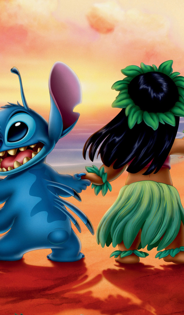 Download wallpaper sea, cartoon, shore, Cartoon, Lilo and Stitch, Lilo ...