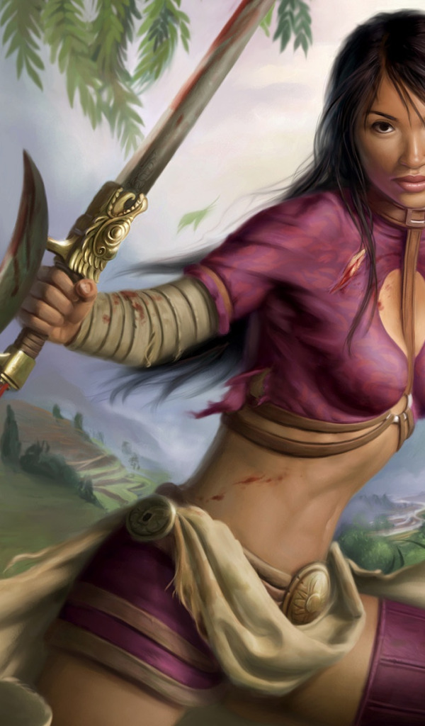 girl, warrior, Action, beauty, BioWare, 2007, RPG, Jade Empire