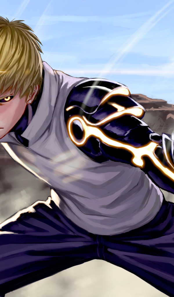 Download Wallpaper Anime Art Guys Cyborg Saitama One Punch Man Genos Section Other In 8303