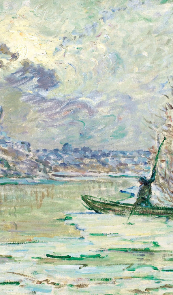 Download wallpaper landscape, boat, picture, Claude Monet, Claude Monet ...