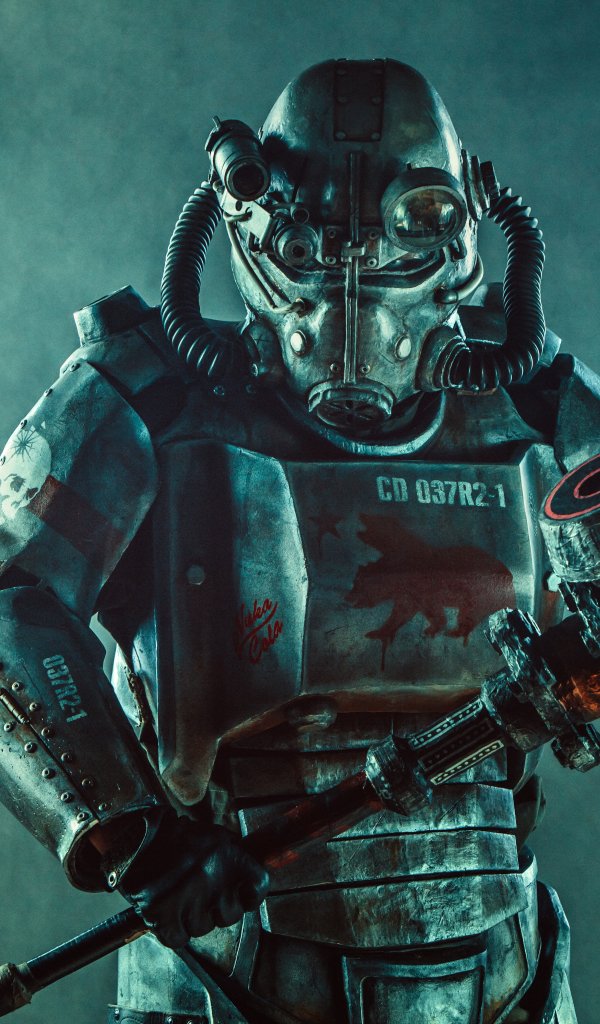 Download wallpaper armor, pearls, Hammer, warriror, Fallout 76, section ...