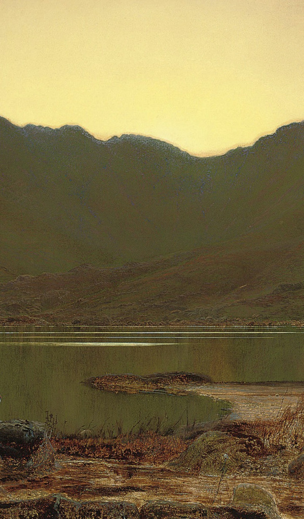 Download wallpaper landscape, mountains, lake, bird, picture, John ...
