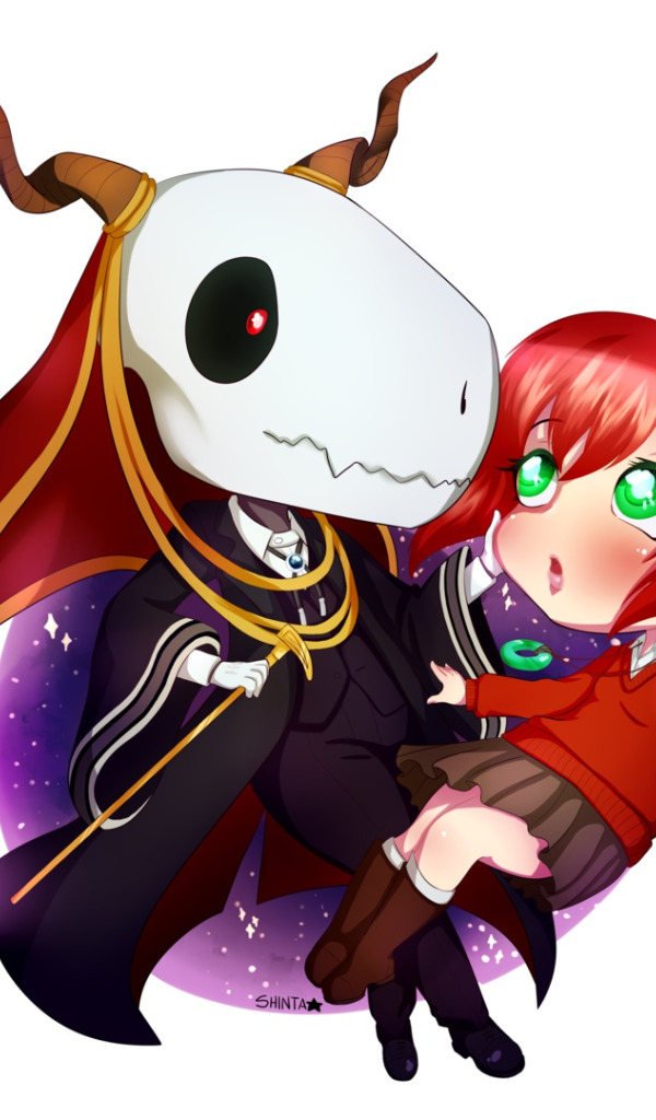 Download 480x800 wallpaper Mahoutsukai no yome, Chise Hatori