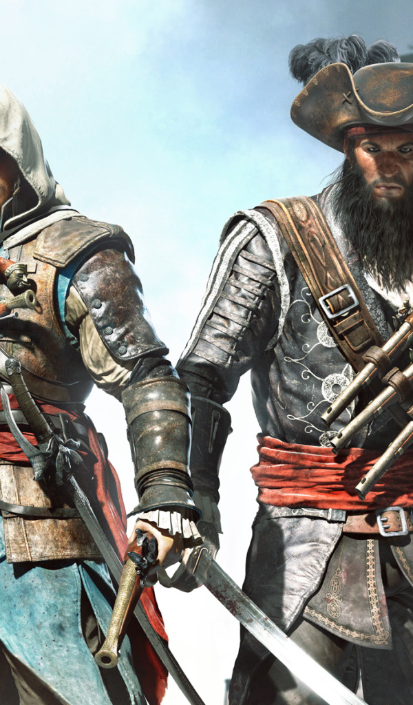 Download Wallpaper Pirate, Captain, Black Flag, Assassin.