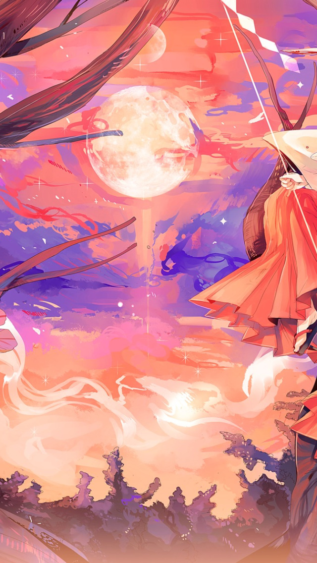 Fox Girl Anime Art 4K Wallpaper iPhone HD Phone #7121l