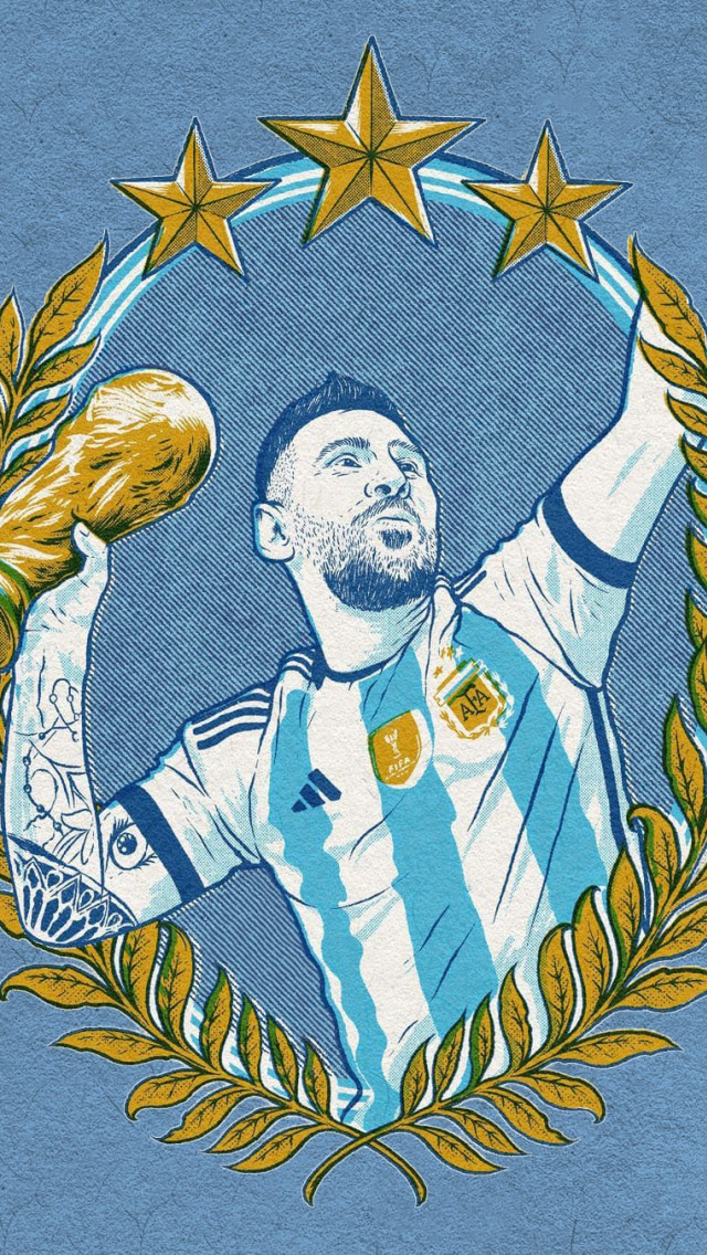 Download wallpaper Flag, Victory, Argentina, Lionel Messi, Lionel Messi ...