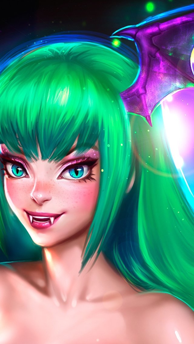 Morrigan Face Download wallpaper girl, face, beauty, morrigan, Darkstalkers, morrigan ...