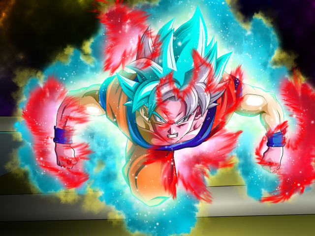 Download Kaioken Goku Game Art Wallpaper