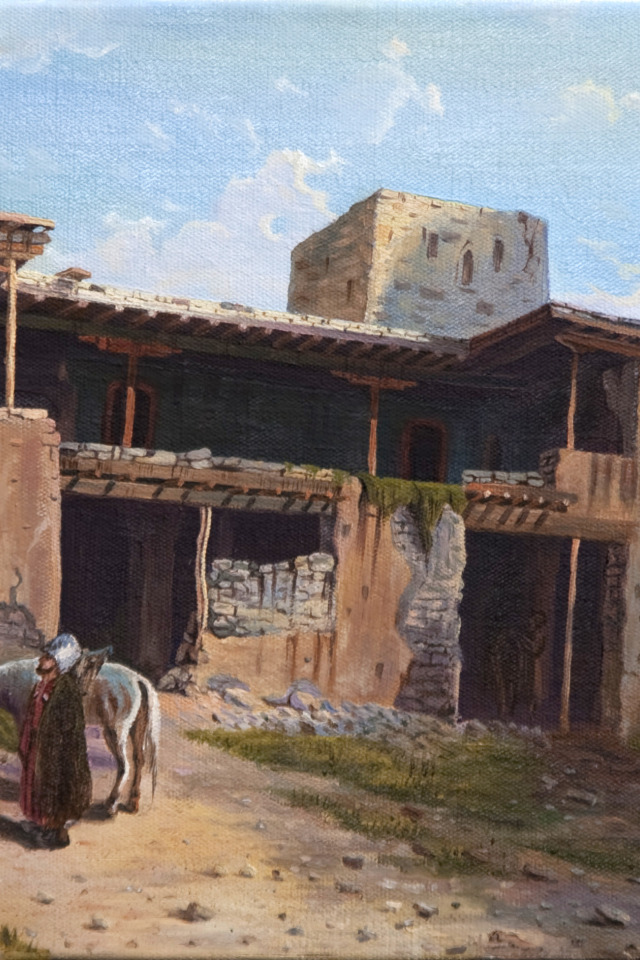 Download wallpaper copy, Dagestan, Dagestan, section painting in ...
