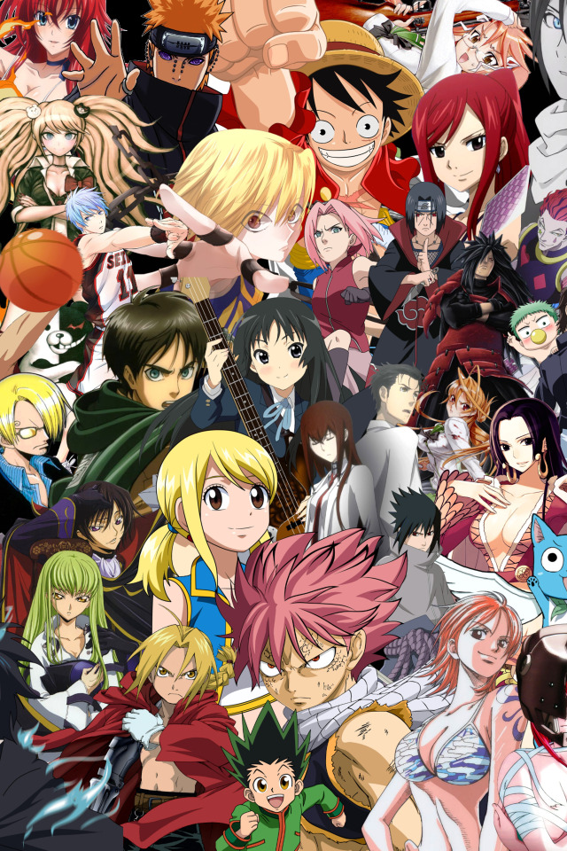 Anime, Bleach, Death Note, Naruto, Sword Art Online, Fullmetal Alchemist,  Crossover, HD wallpaper