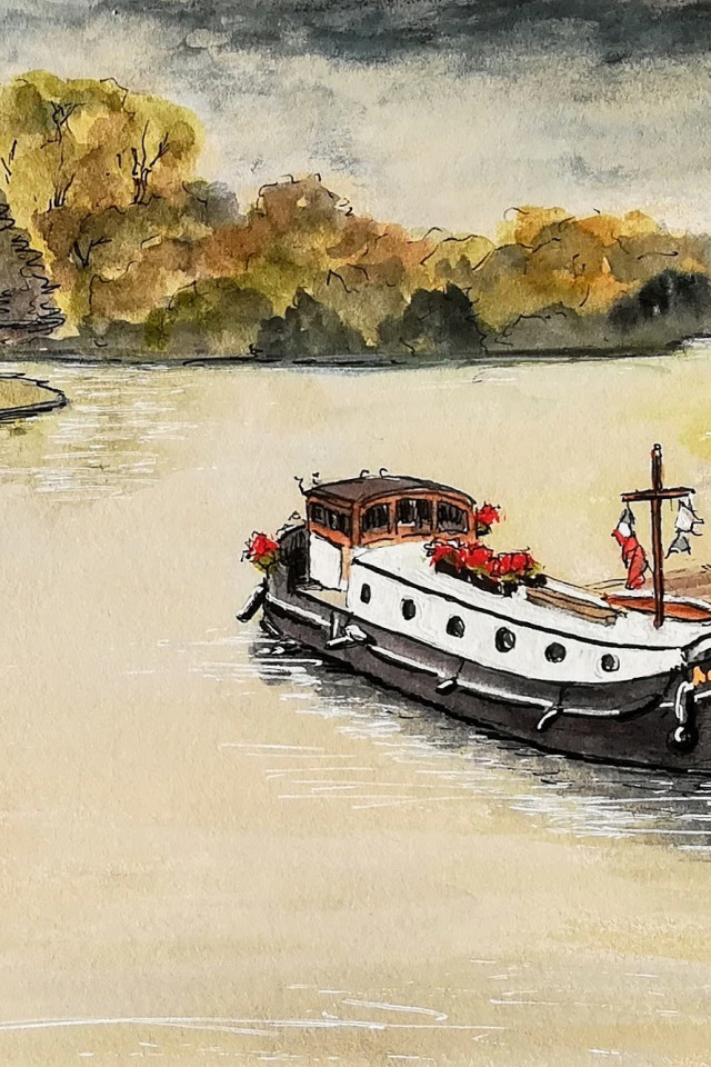 Уплывает пароход. Пристань рисунок. Стиль барж рисование. Баржа рисунок. Баржа на реке рисунок.