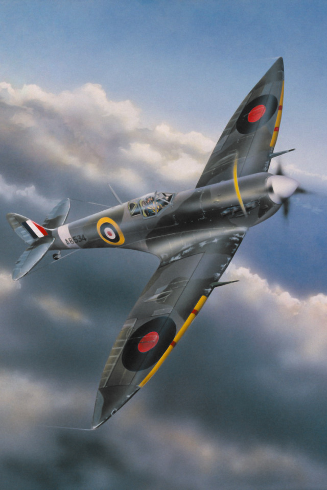 Download wallpaper war, art, painting, aviation, WW2, Supermarine ...
