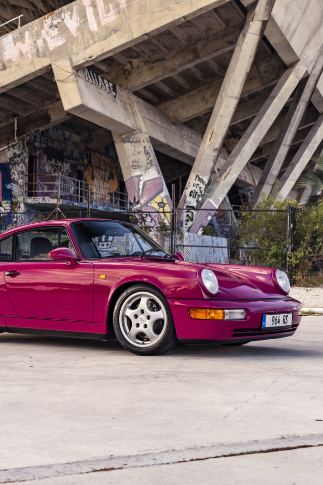 Download wallpaper Pink, Porsche, Porsche 911, Porsche 964, Porsche 911 ...