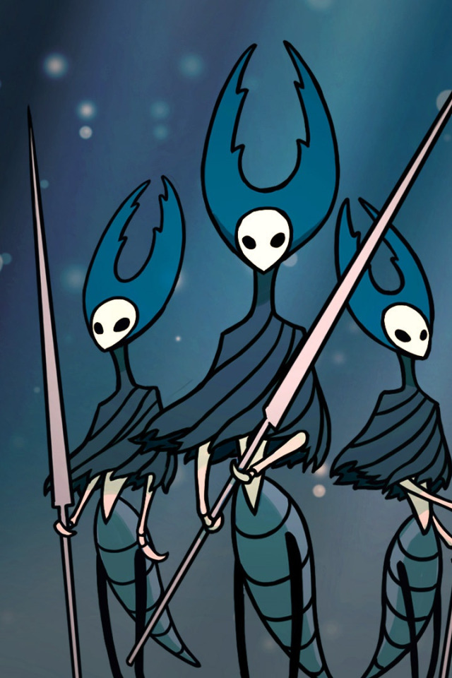 Download Wallpaper Hollow Knight Team Cherry Mantis Lords Section Games In Resolution 640x960